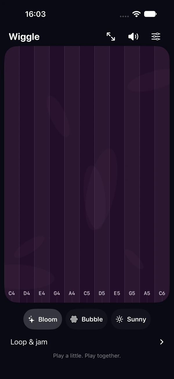 Wiggle running in the native iPhone simulator